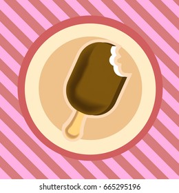Yummy ice-cream for hot summer days
