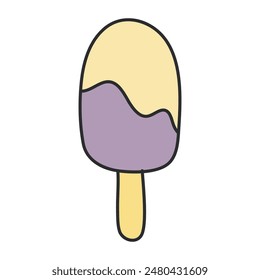 A yummy icon of ice cream, popsicle vector 

