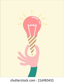 Yummy ideas. flat design element. vector illustration