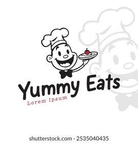 Delicioso nuevo Vector de diseño de logotipo