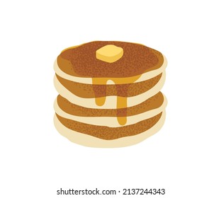 single pancake clipart