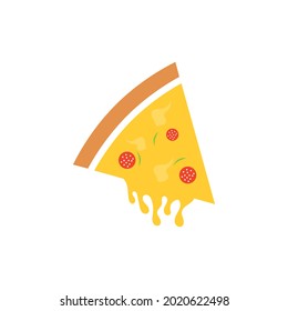 Yummy Pizza Vector icon design illustration Template