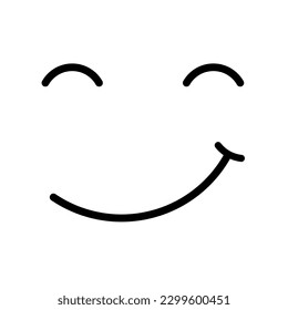 Yummy smile cartoon vector illustration 