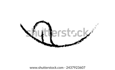 Yummy smile emoji with tongue lick mouth. Doodle delicious tasty food symbol. Yummy and hungry hand drawn icon. Savory gourmet. Enjoy food sign. Vector illustration isolated on white background.