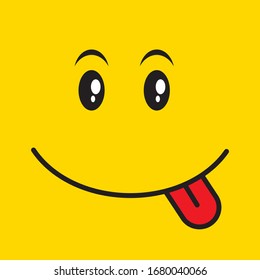 Diseño de un icono de sonrisa. ilustración vectorial
