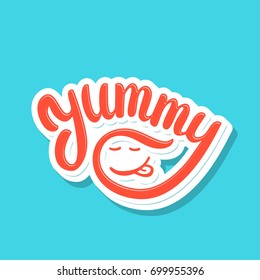 Yummy. Vector lettering.