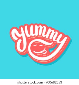 Yummy. Vector lettering.