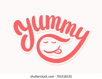 Yummy. Vector lettering.