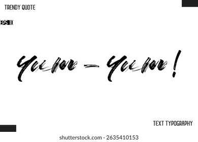 Yum-Yum!  Cota Da Moda Do Texto Do Pincel Para Designs De T-Shirt