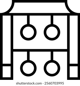 yunluo icon. Thin linear style design isolated on white background