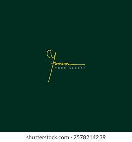 Yunus name signature logo vector design
