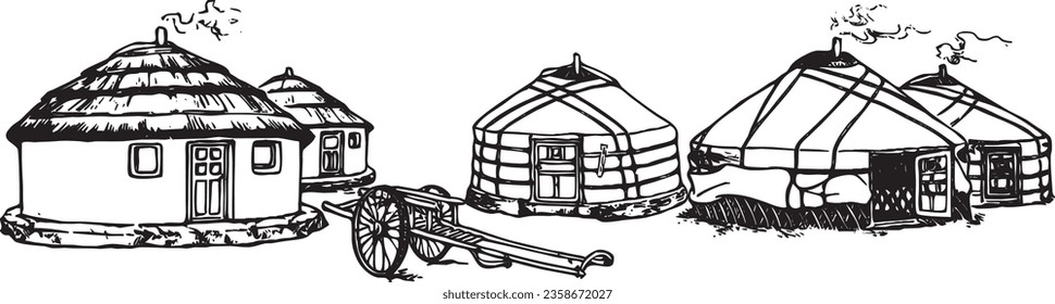 yurt architecture temporary shelter ethnic minorities