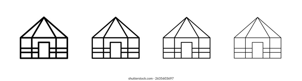 Yurt Icon Flat illustration sign