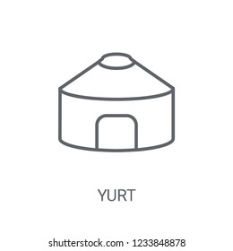 Yurt icon. Trendy Yurt logo concept on white background from sauna collection. Suitable for use on web apps, mobile apps and print media.