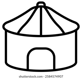 Yurt icon. Trendy Yurt logo concept on white background from sauna collection. 