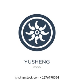yusheng icon vector on white background, yusheng trendy filled icons from Food collection, yusheng vector illustration
