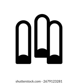 Yutnori. Icono de Vector de trazo delineado con detalles rellenos de negro.