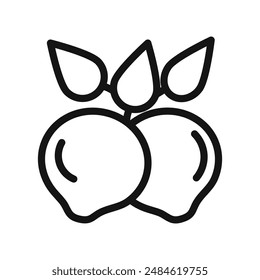 Yuzu icon mark in filled style