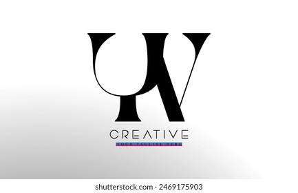 YV Abstract Letters Logo Monogram