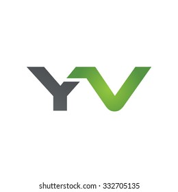 YV company linked letter logo green