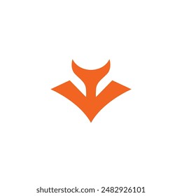 YV Fox Logo Design. Fox Icon Vector