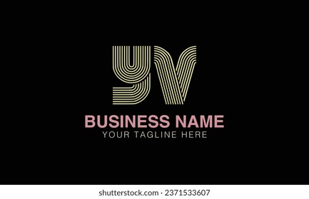 YV initial logo | initial based abstract modern minimal creative logo, vector template image. luxury logotype , real estate homie . typography . initials 