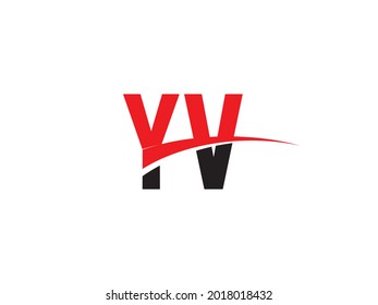 YV Letter Initial Logo Design Template