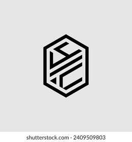 YV line geometric monogram with high quality professional design that will print well
