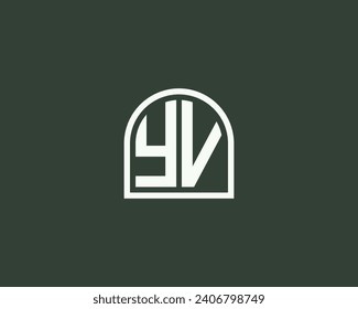 YV Logo design vector template