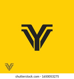 YV logo designed with Letter y and V in vector format.