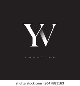 YV Monogram Logo Minimal Elegant Letter mark for Luxury, Fashion   Creative Brands	
