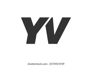 YV Techno Editable Font Logo For Corporate Branding. Bold, Futuristic Design With Unique Typographic Ideas. Minimal Custom Type And Dynamic Letter Variations For Promotion, Printing, And Book Titles