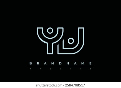 YV Technology Letter Logo Template. This tech letter logo is a graphic mark that uses letters to represent a technology company.