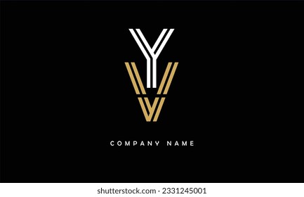 YV, VY Abstract Letters Logo Monogram