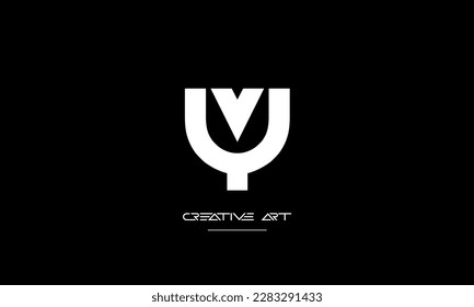 YV, VY, Y, V abstract letters logo monogram