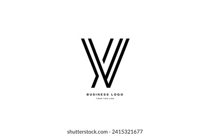 YV, VY, Y, V, Abstract Letters Logo Monogram