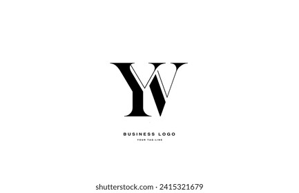 Monogramm des Logos für abstrakte Buchstaben YV, VY, Y, V