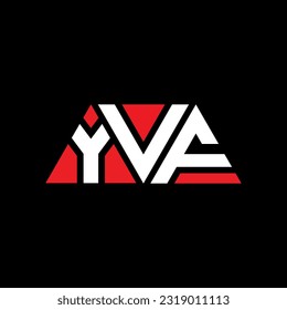 YVF triangle letter logo design with triangle shape. YVF triangle logo design monogram. YVF triangle vector logo template with red color. YVF triangular Simple, Elegant, and Luxurious Logo