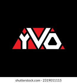 YVO triangle letter logo design with triangle shape. YVO triangle logo design monogram. YVO triangle vector logo template with red color. YVO triangular Simple, Elegant, and Luxurious Logo