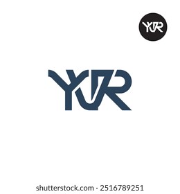 Diseño de monograma de letra de logotipo YVR