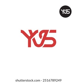 Design de Monograma de Letra de Logotipo YVS