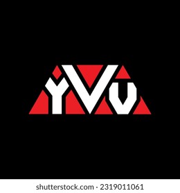 YVV triangle letter logo design with triangle shape. YVV triangle logo design monogram. YVV triangle vector logo template with red color. YVV triangular Simple, Elegant, and Luxurious Logo