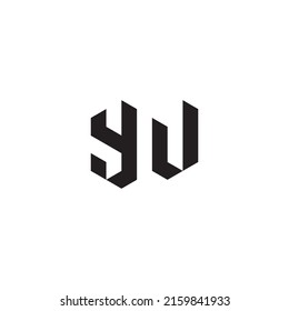YW initial logo letters in high quality professional design that will print well across any print media