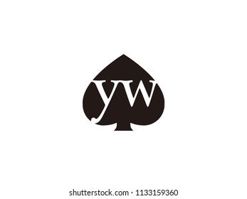 The yw initials logo inside the black shovel