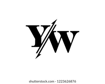 YW initials logo sliced