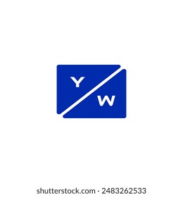 YW-Buchstaben-Logo-Design Einzigartiges und modernes Logo-Design. YW professionelles Branding-Briefdesign. YW-Buchstaben-Logo-Typ Vorlage Vektorillustration Symbol.
