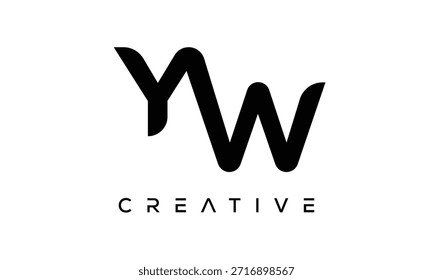 YW Letter Monogram Logo for Modern Creative Brand Identity