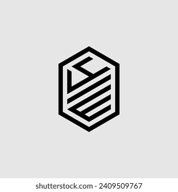 Monograma geométrico de línea YW con diseño profesional de alta calidad que se imprimirá bien