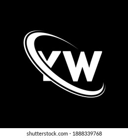 Anfangsbuchstabe YW Logo, Vektordesign-Vorlage