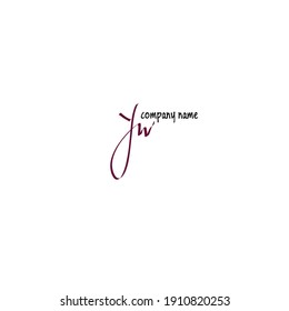 Logo manuscrito de fondo blanco YW